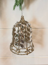 Jewels & Glitter Metal Bell Ornament