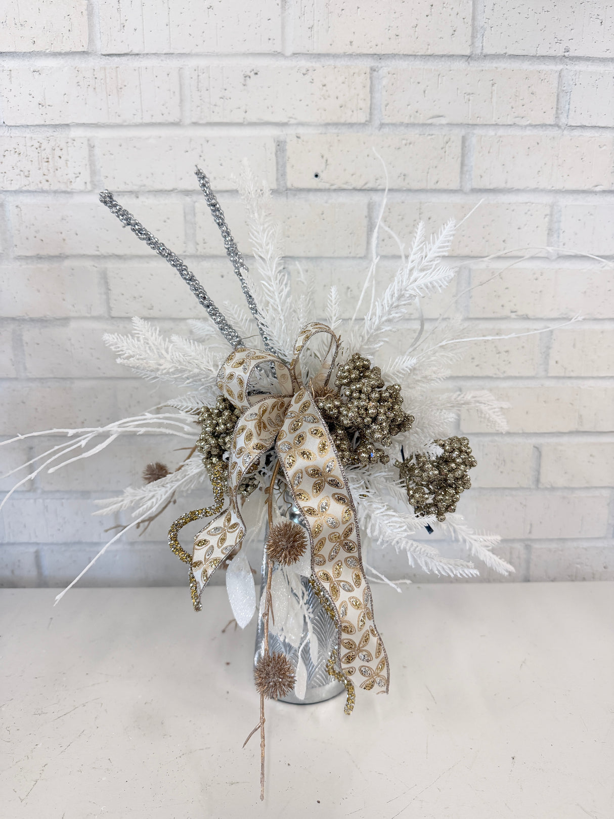 17" Small Bright Holiday Centerpiece