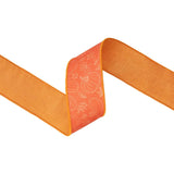 2.5" Orange Gourd Wired Dupioni Ribbon Bolt