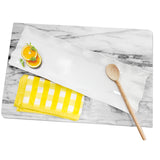 White 20 3/4" Melamine Rectangle Tray