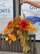 27" Autumn Breeze Hanging Basket