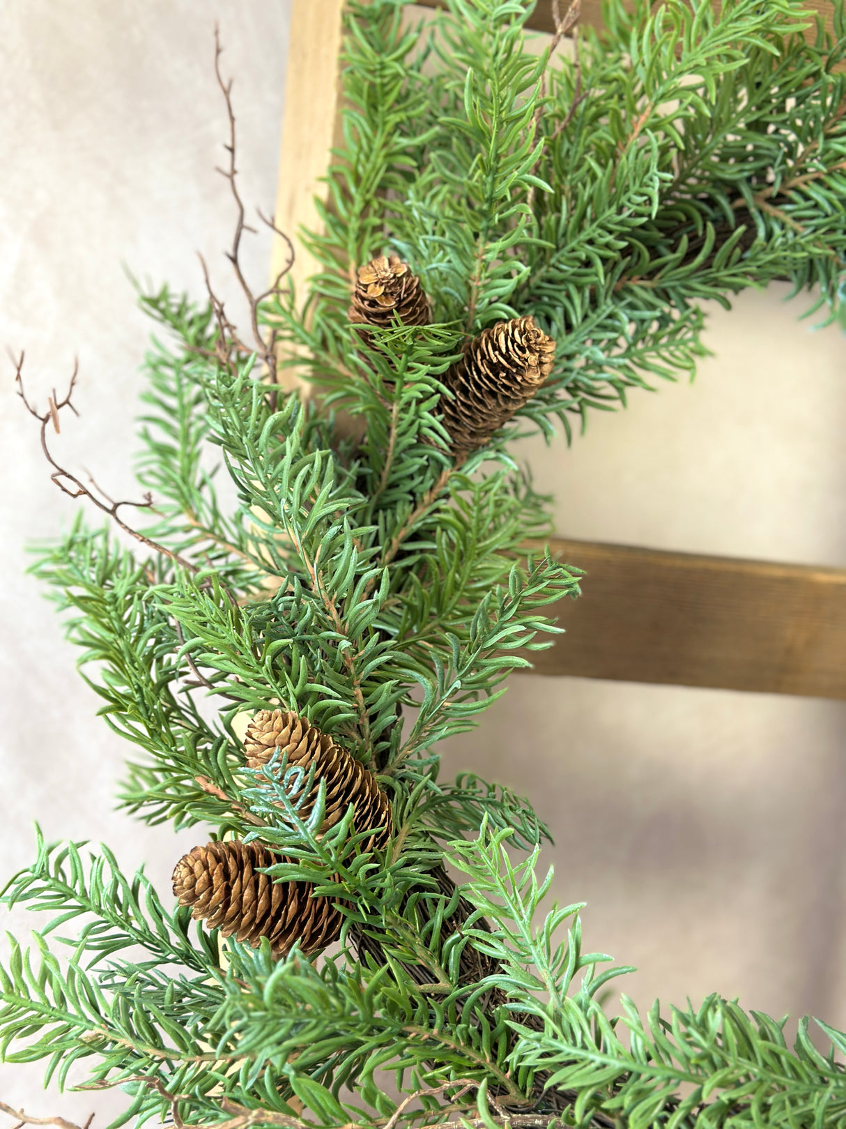23" All Is Calm Pine Wreath