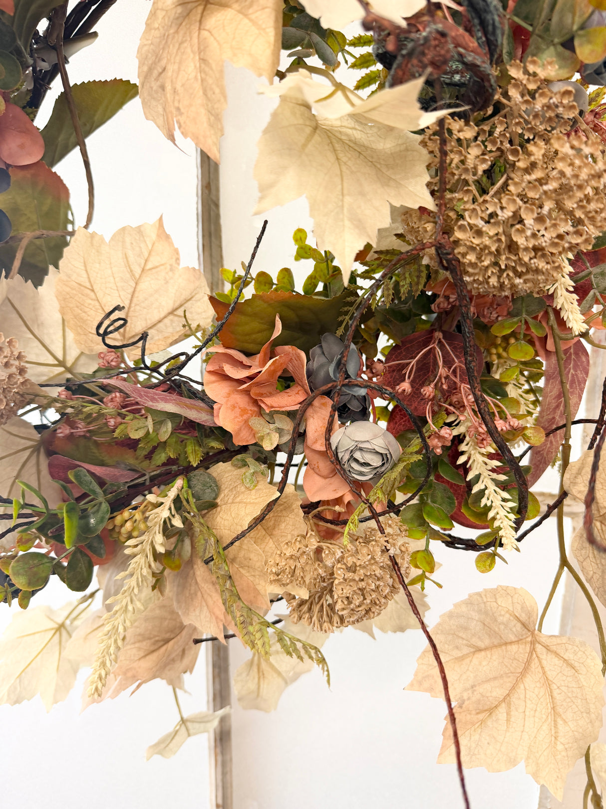 22" Soft Harvest Charm Wreath