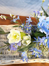 32" Blue Birds Singing Swag