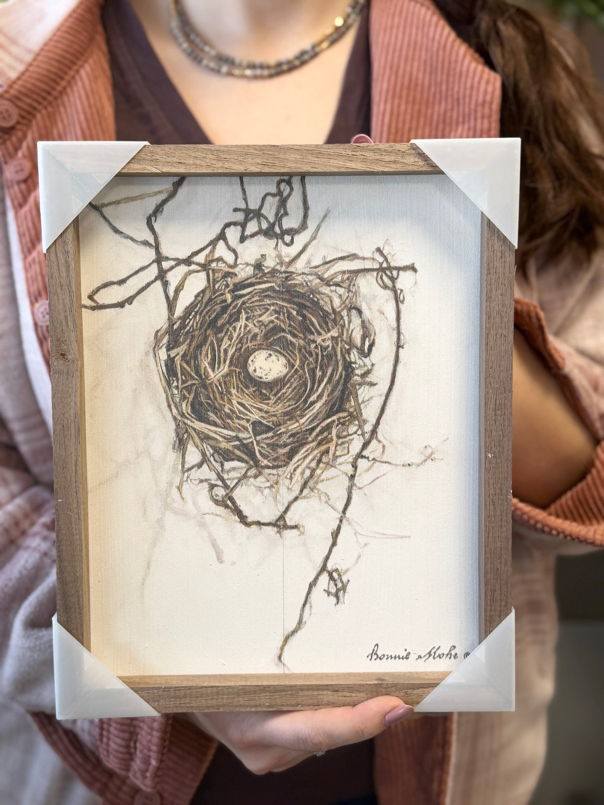 Neutral Nest Wood Art