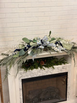 54" Frosted Evergreen Swag