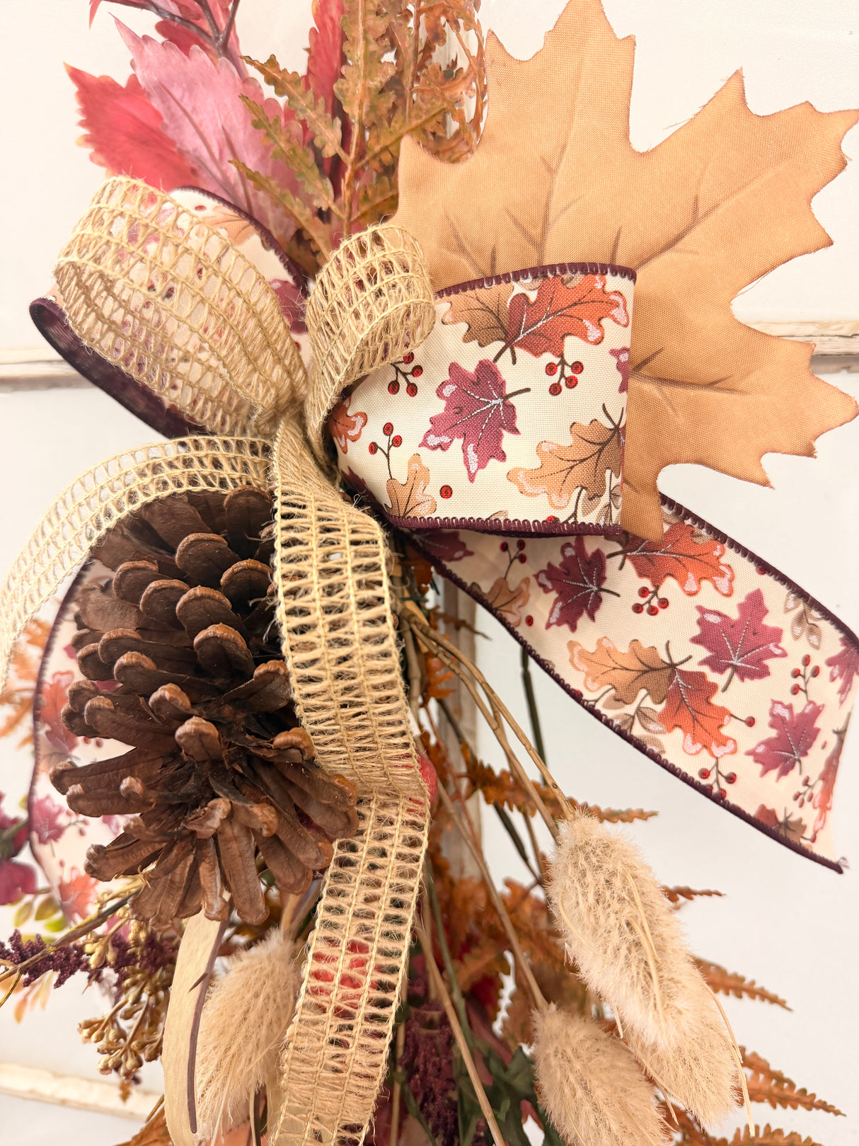 Harvest Leaves Bow