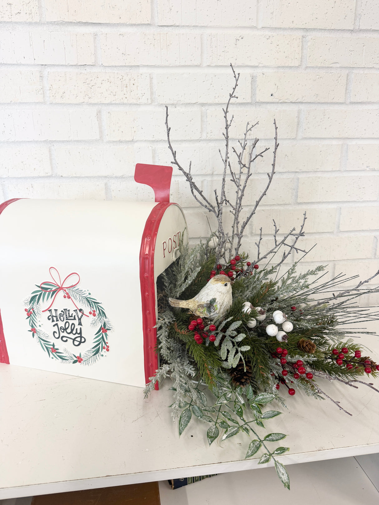 25" Sending Warm Wishes Mailbox