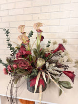 26" Burgundy Breeze Centerpiece