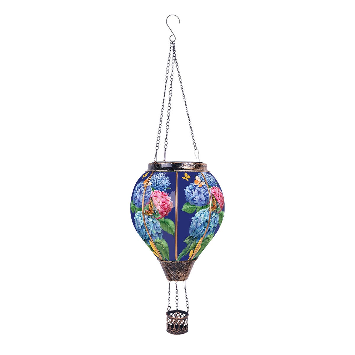 Colorful Hydrangeas Solar Balloon Lantern