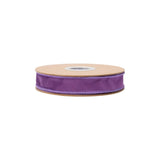 1" Reversible Plum Velvet Wired Ribbon Bolt