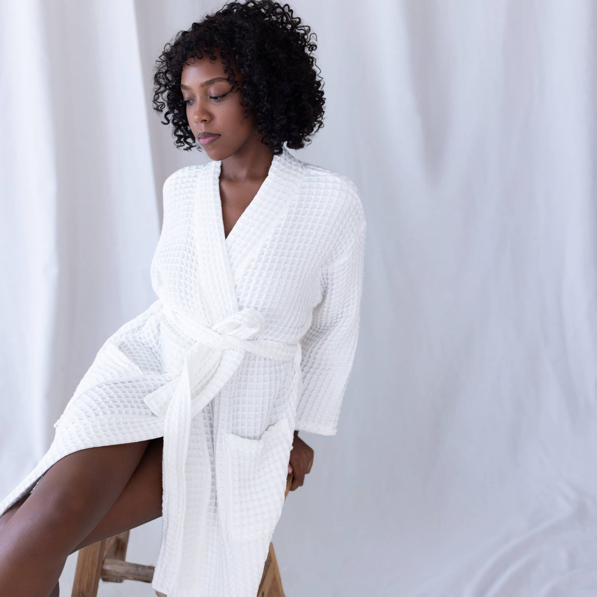 Anthracite Luxurious Waffle Bathrobe / 3XL