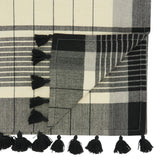 Striped Tassel Table Runner