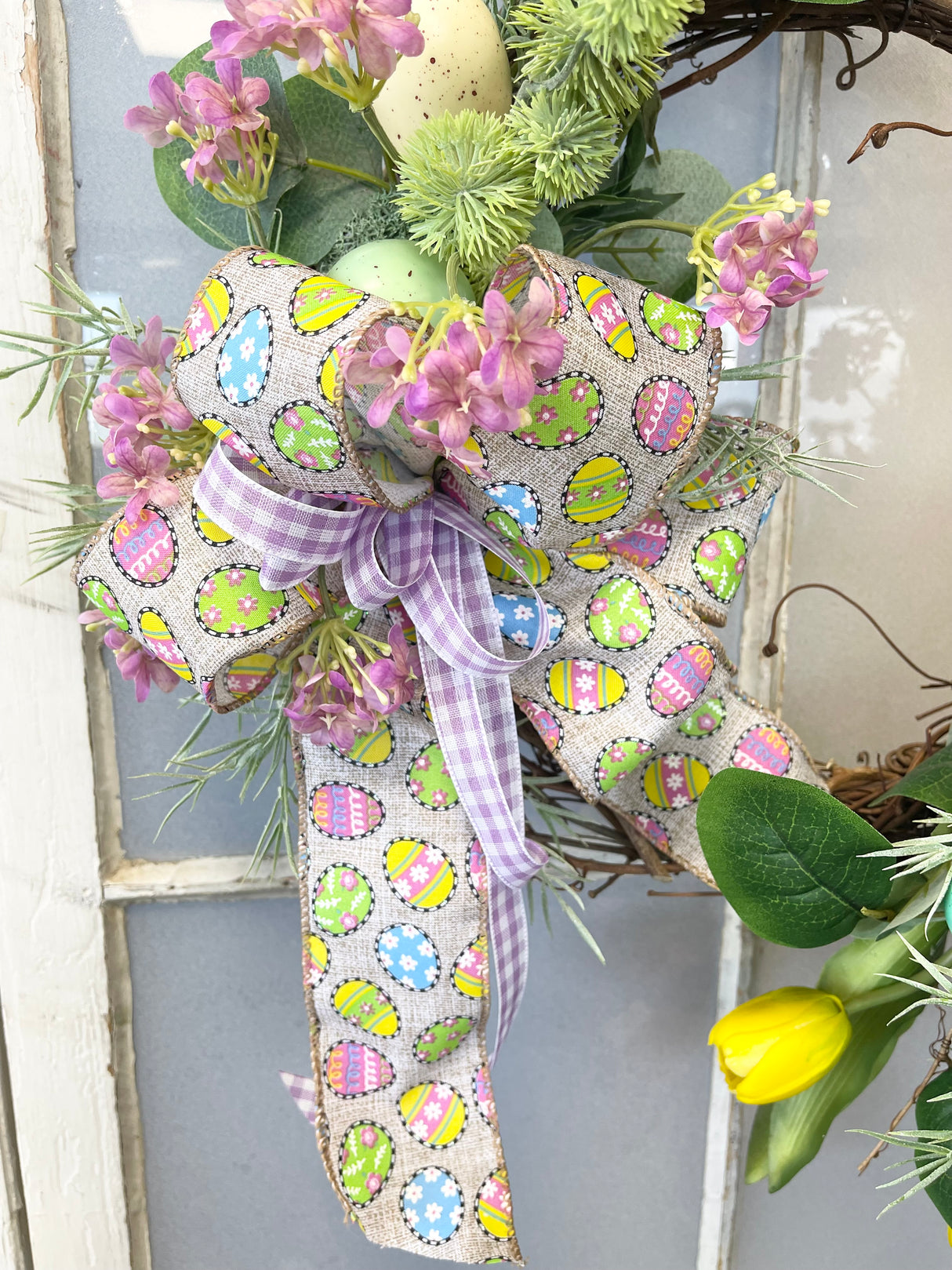 22" Spring Egg Wreath