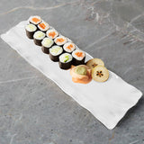 White 20 3/4" Melamine Rectangle Tray