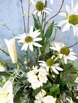 39" Whispering Whites Porch Pot