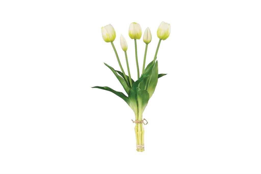 White Real Touch Picked Tulip Bundle