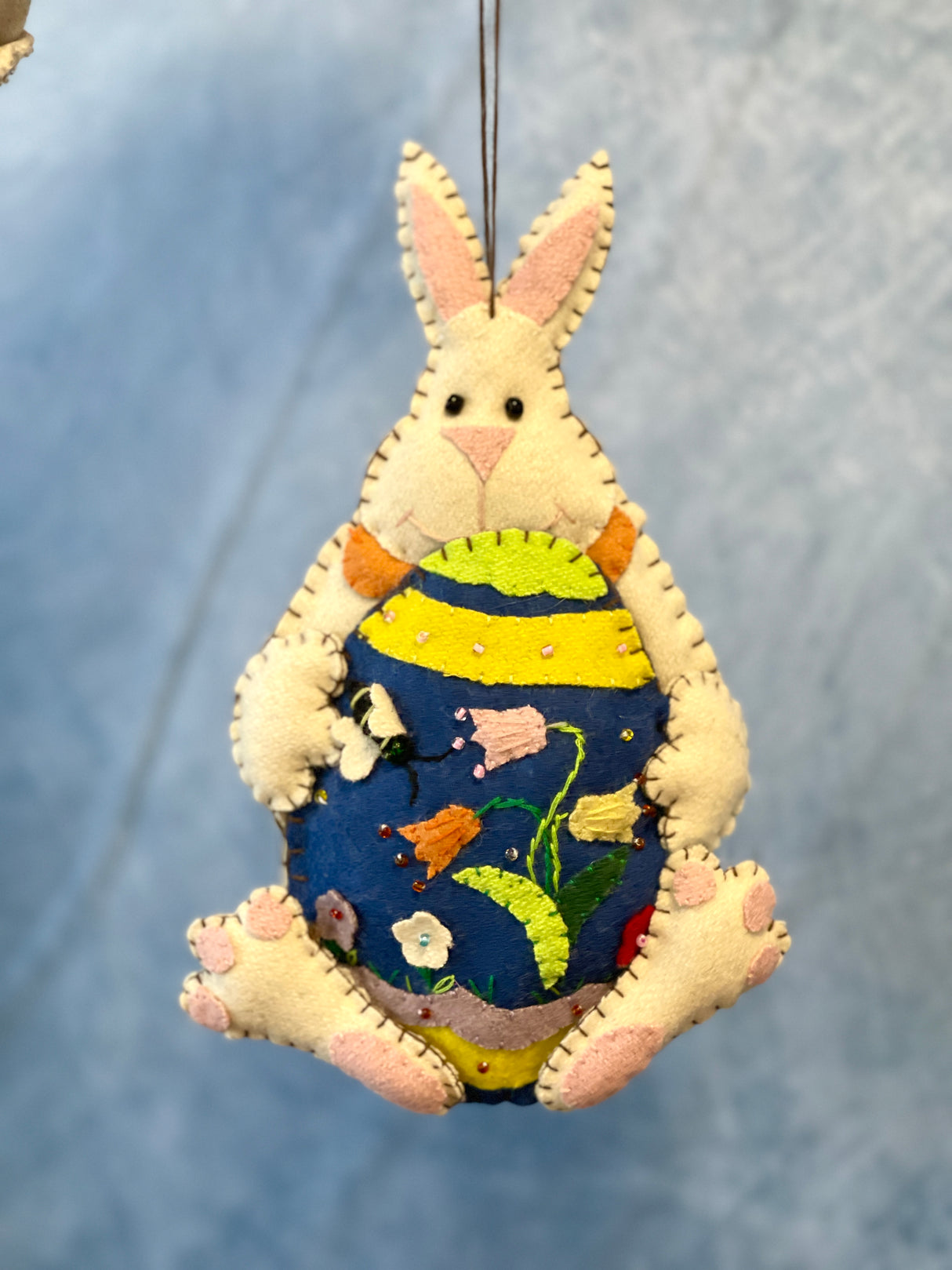 Handmade Fabric Cream Bunny