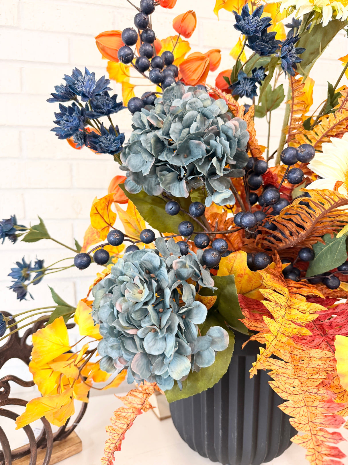 33" Golden Autumn Sunset Porch Pot