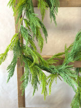 72" Real Touch Peaceful Pine Garland