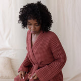 Anthracite Luxurious Waffle Bathrobe / 3XL