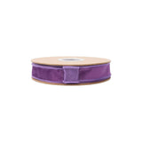 1" Reversible Plum Velvet Wired Ribbon Bolt