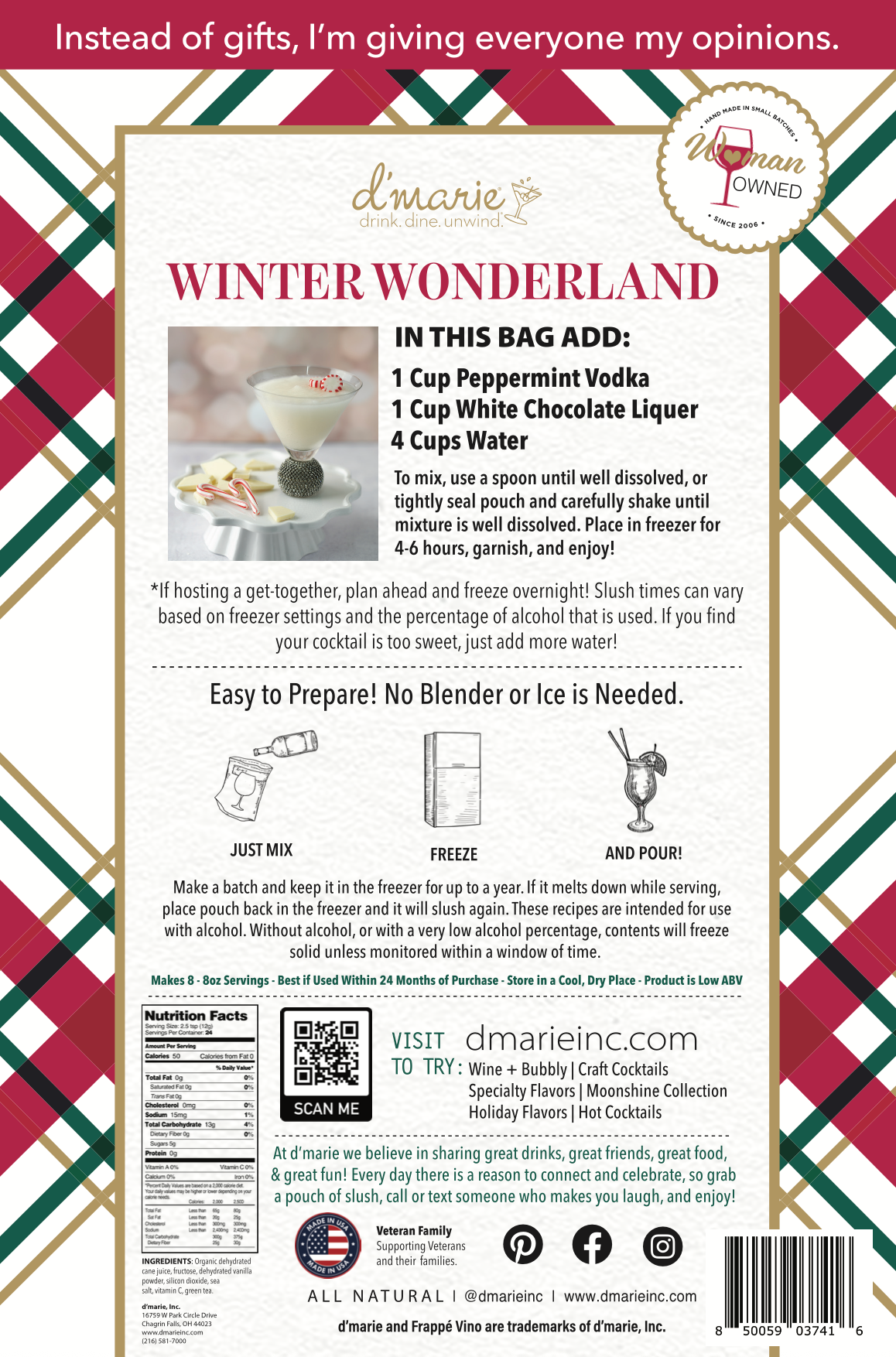 Winter Wonderland Cocktail Slush Mix