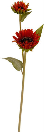Orange Natural Touch Sunflower Stem