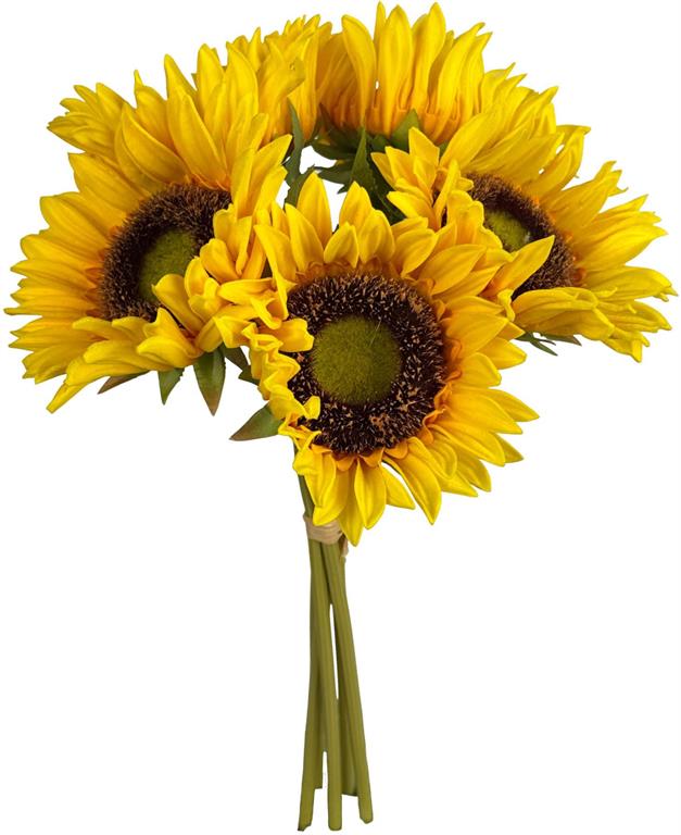 Yellow Natural Touch Sunflower Bundle