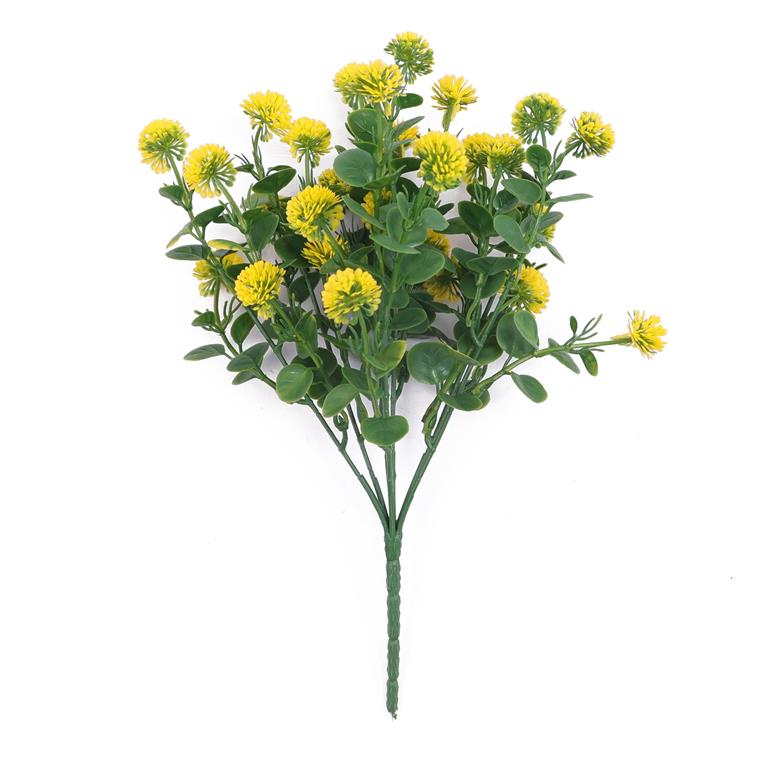UV Protect Yellow Pom Bush