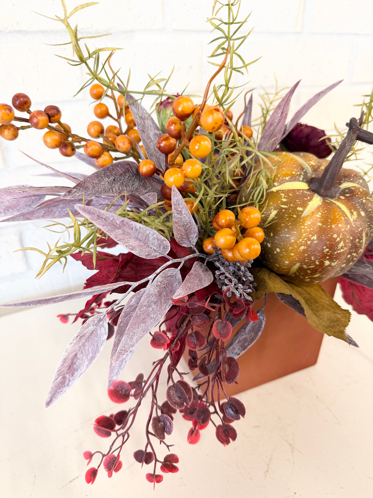 15" When October Comes Centerpiece