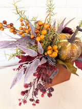 15" When October Comes Centerpiece