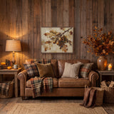 Oak Branch With Acorns Wood Art