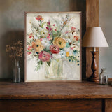 Contemporary Bouquet Wood Art