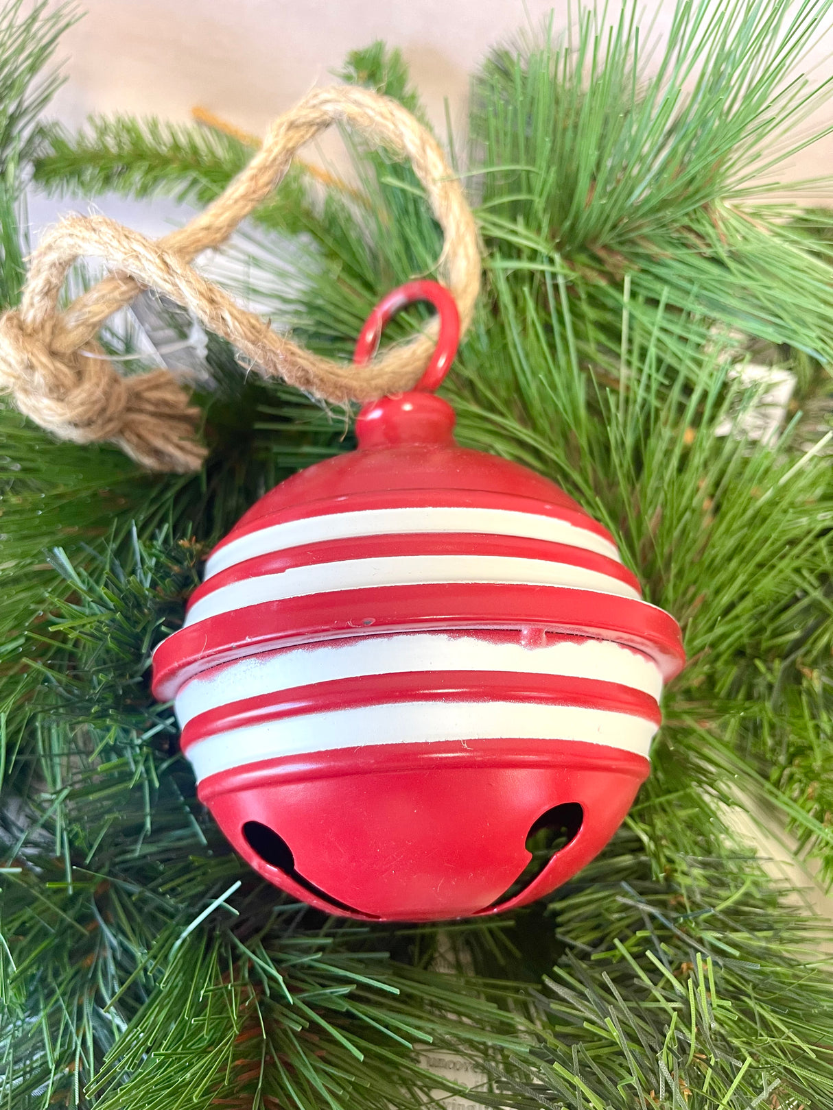 Holiday Metal Bell Ornament