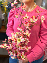 Pink Bloom Dogwood Spray