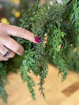 6' Cabin Real Touch Cedar Garland