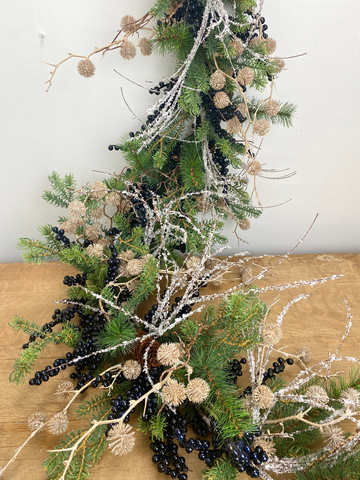 52" Frosty Berries Garland