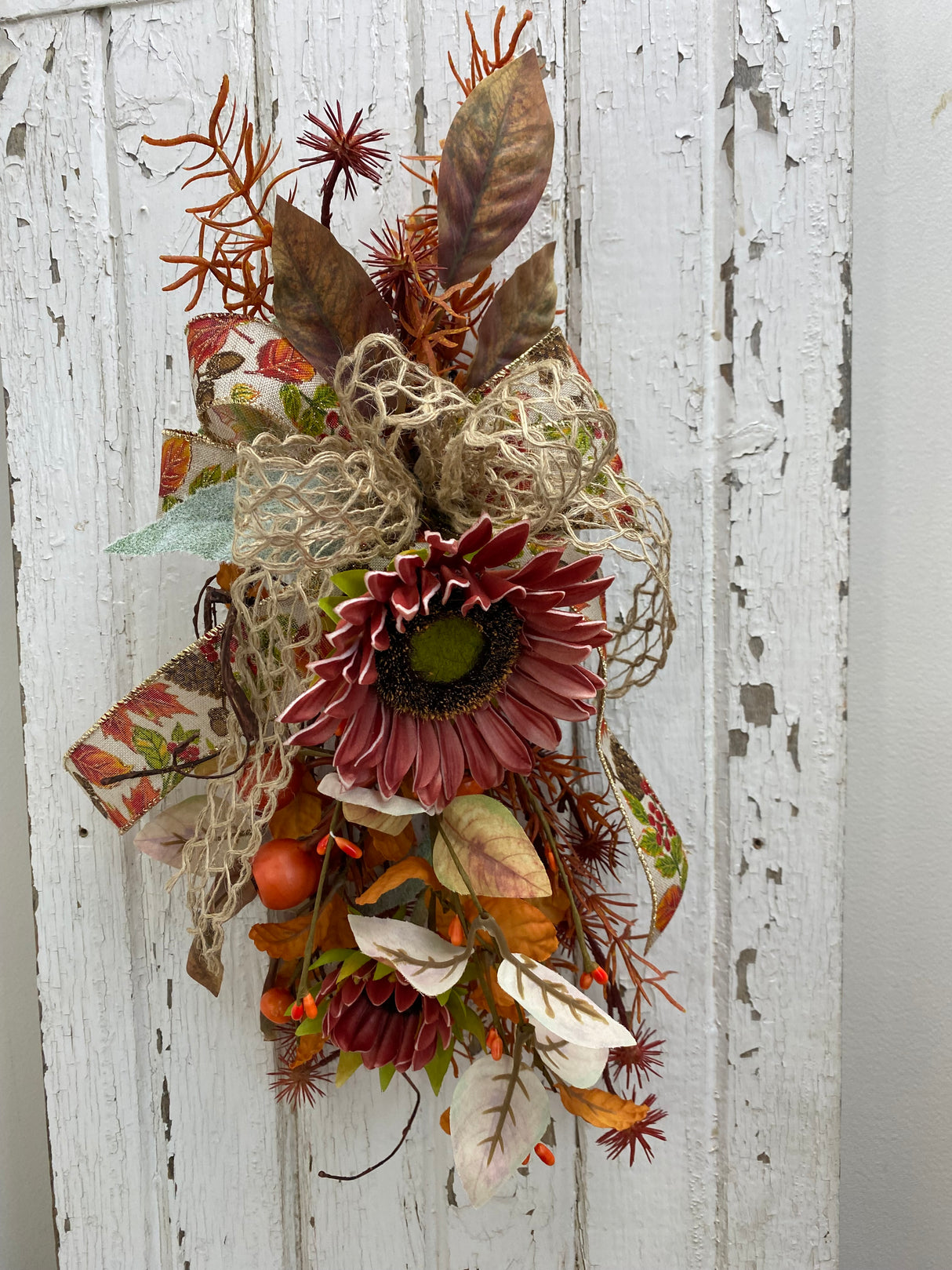 16" Hearth and Harvest Swag