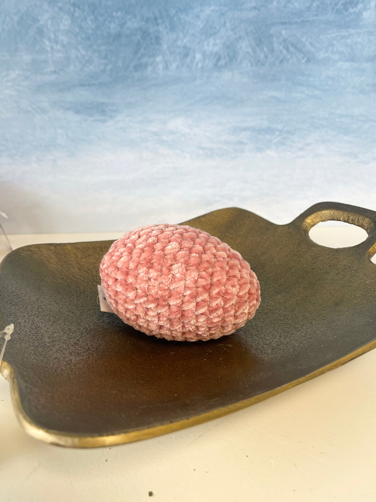 Small Pink Crochet Easter Egg
