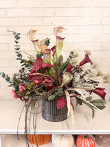 26" Burgundy Breeze Centerpiece