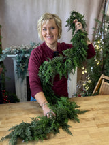 6' Cabin Real Touch Cedar Garland