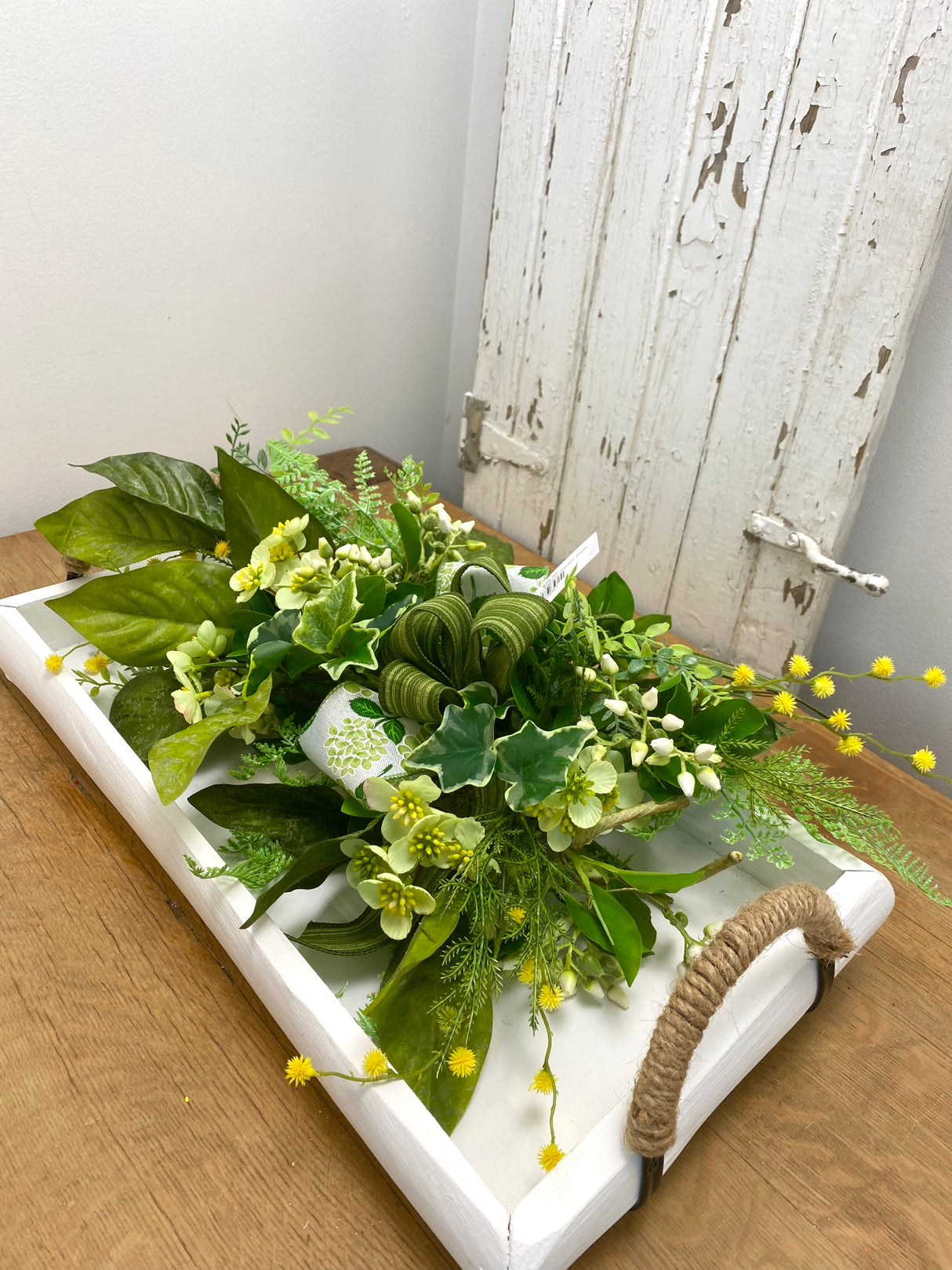 19" Evergreen Garden Swag