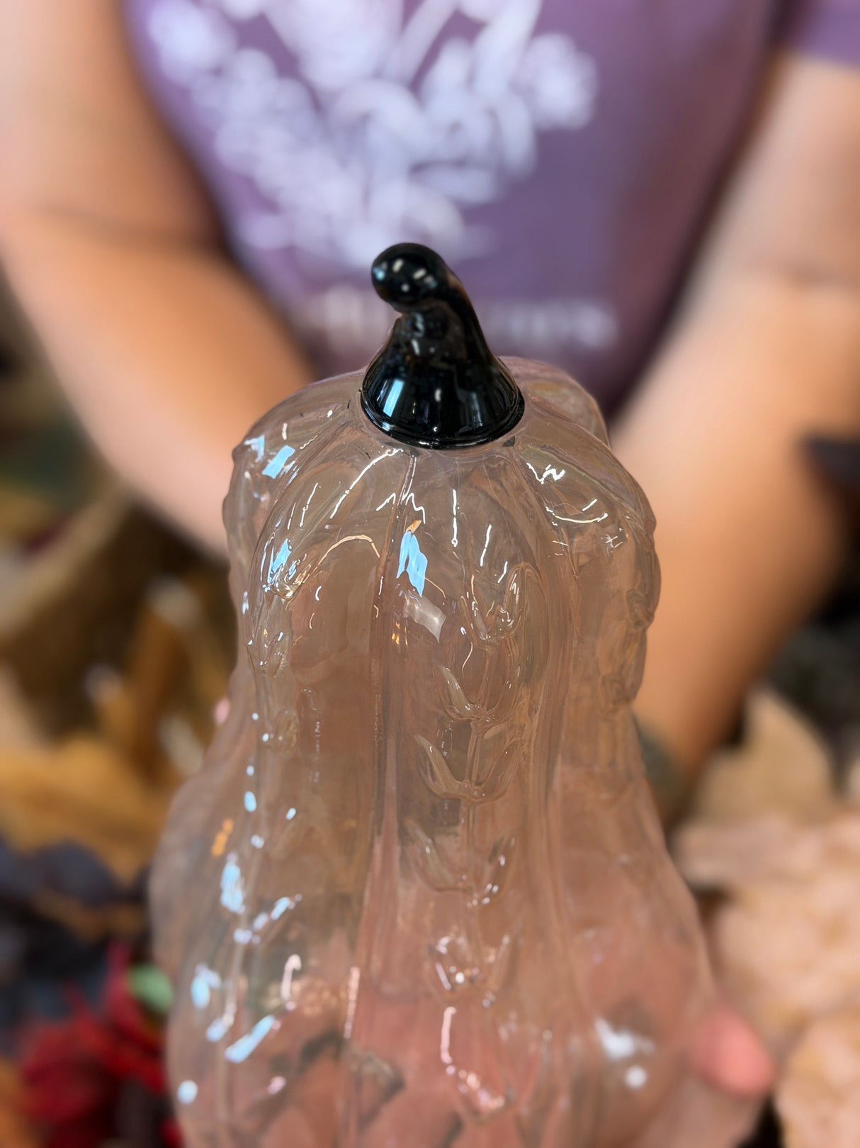 Sleepy Hollow Beige Glass Gourd