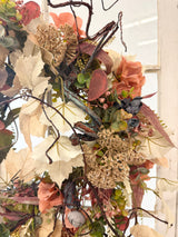 22" Soft Harvest Charm Wreath