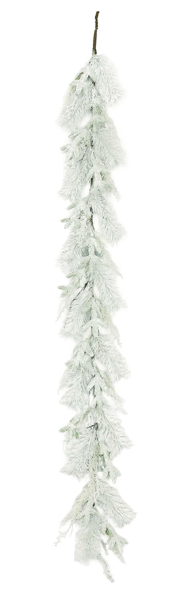 6' Snow Pine Garland