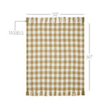 Golden Wheat Heritage Check Throw Blanket