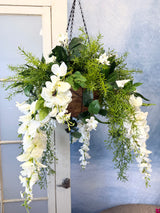27" UV Protect Natural Charm Hanging Basket