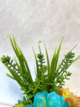 13" Teal tranquility Centerpiece