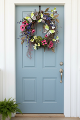27" Blooming Butterflies Wreath